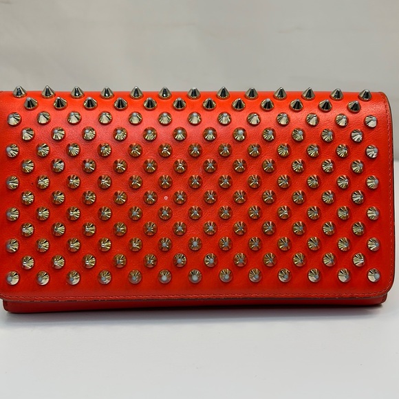 Christian Louboutin Handbags - Christian louboutin,macaron leather wallet,wristlet golden spike,